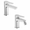 Set Rubinetti Jacuzzi Per Lavabo E Bidet Senza Scarico Serie Moonlight Cromato -Climaway Home Store set rubinetti jacuzzi per lavabo e bidet senza scarico serie moonlight cromato