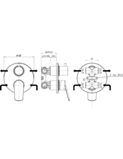 Set Rubinetti Piralla Per Lavabo Alto E Bidet Con Scarico Automatico E Doccia Incasso Con Deviatore Serie Lago Cromato -Climaway Home Store set rubinetti piralla per lavabo alto e bidet con scarico automatico e doccia incasso con deviatore serie lago cromato 4