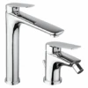 Set Rubinetti Piralla Per Lavabo Alto E Bidet Con Scarico Automatico Serie Lago Cromato -Climaway Home Store set rubinetti piralla per lavabo alto e bidet con scarico automatico serie lago cromato