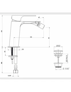 Set Rubinetti Piralla Per Lavabo E Bidet Con Scarico Automatico E Doccia Esterno Serie Artic Cromato -Climaway Home Store set rubinetti piralla per lavabo e bidet con scarico automatico e doccia esterno serie artic cromato 2