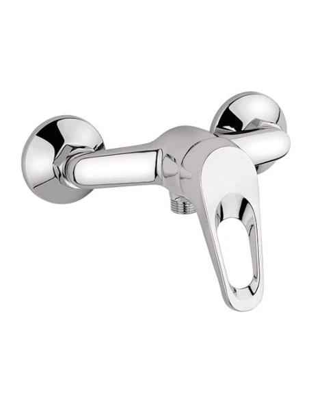 Set Rubinetti Piralla Per Lavabo E Bidet Con Scarico Automatico E Doccia Esterno Serie Naomi Cromato 6 Set Rubinetti Piralla Per Lavabo E Bidet Con Scarico Automatico E Doccia Esterno Serie Naomi Cromato - immagine 4