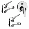 Set Rubinetti Piralla Per Lavabo E Bidet Con Scarico Automatico E Doccia Incasso Con Deviatore Serie Ariel Cromato -Climaway Home Store set rubinetti piralla per lavabo e bidet con scarico automatico e doccia incasso con deviatore serie ariel cromato