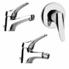 Set Rubinetti Piralla Per Lavabo E Bidet Con Scarico Automatico E Doccia Incasso Serie Ariel Cromato -Climaway Home Store set rubinetti piralla per lavabo e bidet con scarico automatico e doccia incasso serie ariel cromato
