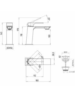 Set Rubinetti Piralla Per Lavabo E Bidet Con Scarico Automatico E Doccia Incasso Serie Artic Cromato -Climaway Home Store set rubinetti piralla per lavabo e bidet con scarico automatico e doccia incasso serie artic cromato 3