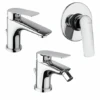 Set Rubinetti Piralla Per Lavabo E Bidet Con Scarico Automatico E Doccia Incasso Serie Lago Cromato 1 Set Rubinetti Piralla Per Lavabo E Bidet Con Scarico Automatico E Doccia Incasso Serie Lago Cromato -Climaway Home Store set rubinetti piralla per lavabo e bidet con scarico automatico e doccia incasso serie lago cromato