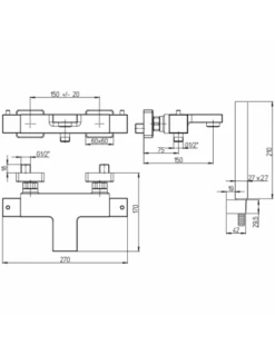 Set Rubinetti Piralla Per Lavabo E Bidet Con Scarico Automatico E Vasca Serie Artic Cromato -Climaway Home Store set rubinetti piralla per lavabo e bidet con scarico automatico e vasca serie artic cromato 4