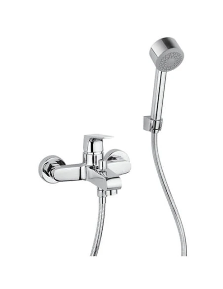 Set Rubinetti Piralla Per Lavabo E Bidet Con Scarico Automatico E Vasca Serie Iceberg Cromato 6 Set Rubinetti Piralla Per Lavabo E Bidet Con Scarico Automatico E Vasca Serie Iceberg Cromato - immagine 4