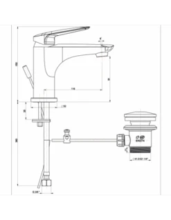 Set Rubinetti Piralla Per Lavabo E Bidet Con Scarico Automatico Serie Lago Cromato -Climaway Home Store set rubinetti piralla per lavabo e bidet con scarico automatico serie lago cromato 2